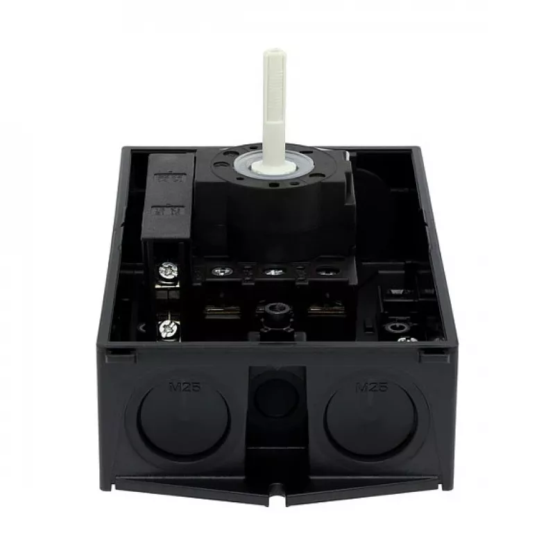 Eaton P1-25/I2/SVB-SW/HI11 3-poliger Hauptschalter 25A Aufputzmontage Schwarz/Weiß