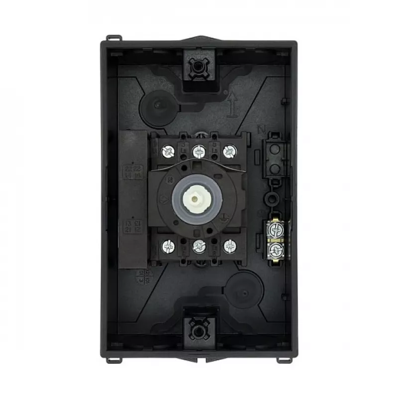 Eaton P1-25/I2/SVB-SW/HI11 3-poliger Hauptschalter 25A Aufputzmontage Schwarz/Weiß