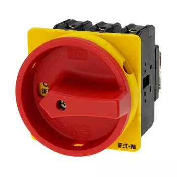 Eaton P3-63/EA/SVB Hauptschalter 63A 3-polig Not-Aus Unterputz Rot/Gelb