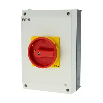 Eaton P3-63/I4/SVB 3-poliger Hauptschalter mit Not-Aus, 63 A, Aufputzmontage, IP65