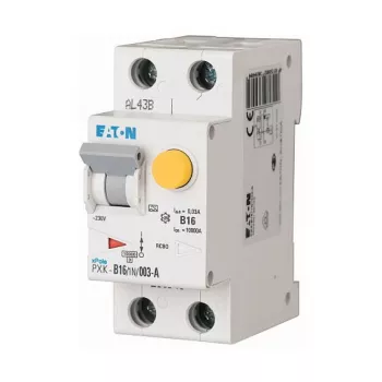 EATON PXK-B16/1N/003-A RCBO 16A 30mA Typ B 1P+N 6kA Fehlerstromschutzschalter mit Überstromschutz (236948)