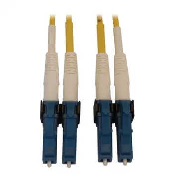 Eaton Tripp Lite Series N370X-01M 400G Duplex Singlemode 9/125 OS2 Switchable Fiber Optic Cable (LC/UPC M/M, 1m, LSZH, Gelb)
