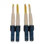 Eaton Tripp Lite Series N370X-01M 400G Duplex Singlemode 9/125 OS2 Switchable Fiber Optic Cable (LC/UPC M/M, 1m, LSZH, Gelb)