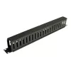 Eaton Tripp Lite Series Rack Enclosure Horizontal Cable Manager (Finger Duct) 1URM - Schwarz - 1U - 19 Zoll