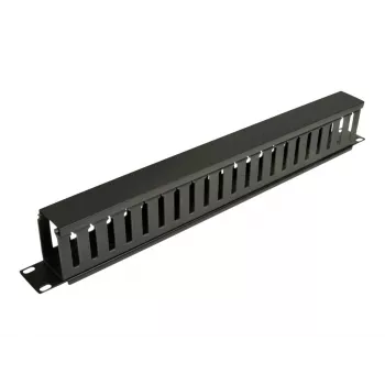 Eaton Tripp Lite Series Rack Enclosure Horizontal Cable Manager (Finger Duct) 1URM - Schwarz - 1U - 19 Zoll