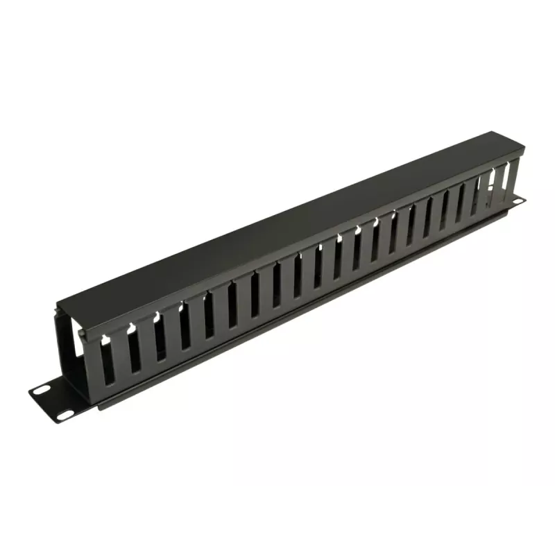 Eaton Tripp Lite Series Rack Enclosure Horizontal Cable Manager (Finger Duct) 1URM - Schwarz - 1U - 19 Zoll