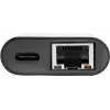 Eaton Tripp Lite U436-06N-GB-C USB-C auf Gigabit Ethernet Adapter mit USB-C PD-Ladefunktion - Thunderbolt 3 - Schwarz