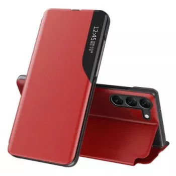 Eco Samsung Galaxy S23+ mit Flip-Stand Leather View Case Rot