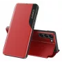 Eco Samsung Galaxy S23+ mit Flip-Stand Leather View Case Rot
