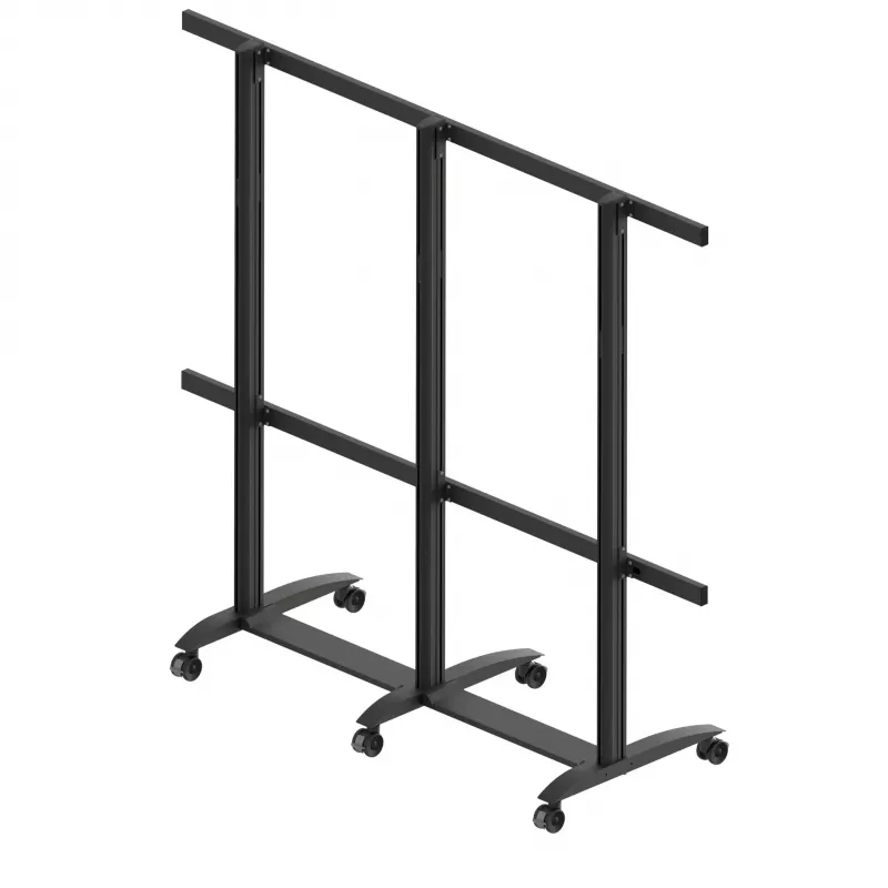 EDBAK TRV400.006 mobiler Ständer für Samsung 130-Zoll-IAC-LED-Display, 200 kg, Schwarz