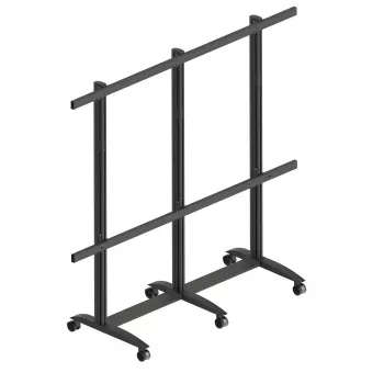 EDBAK TRV400.006 mobiler Ständer für Samsung 130-Zoll-IAC-LED-Display, 200 kg, Schwarz