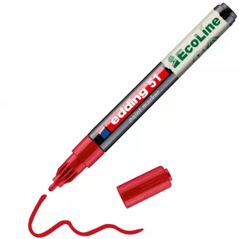 Edding 51 EcoLine Lackmarker Rot 1-2 mm 4-51-002