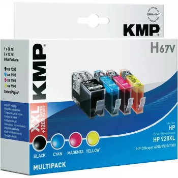 Edding EDD-425 Kompatibles Tintenpatronen-Set für HP 920XL (Schwarz, Cyan, Magenta, Gelb) – 4er-Pack 18-425
