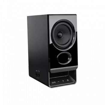 Edifier R20BT Kompakte Bluetooth 2.0 Lautsprecher mit Umgebungslicht, Schwarz