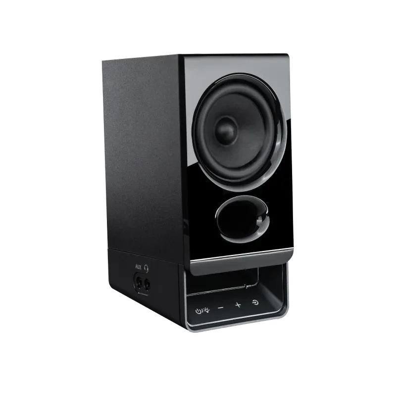Edifier R20BT Kompakte Bluetooth 2.0 Lautsprecher mit Umgebungslicht, Schwarz