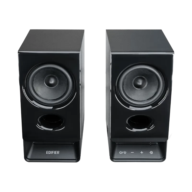 Edifier R20BT Kompakte Bluetooth 2.0 Lautsprecher mit Umgebungslicht, Schwarz