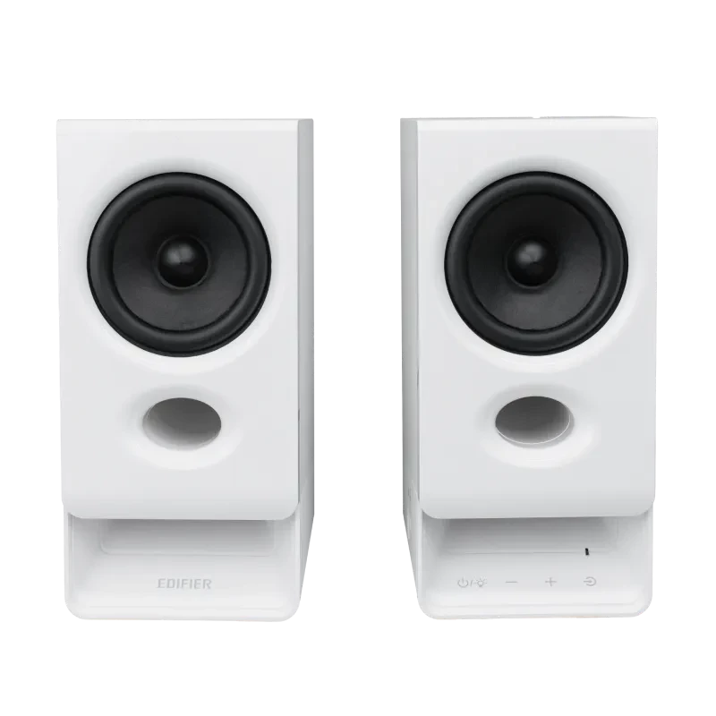 Edifier R20BT Kompakte Bluetooth 2.0 Lautsprecher mit Umgebungslicht, Weiß