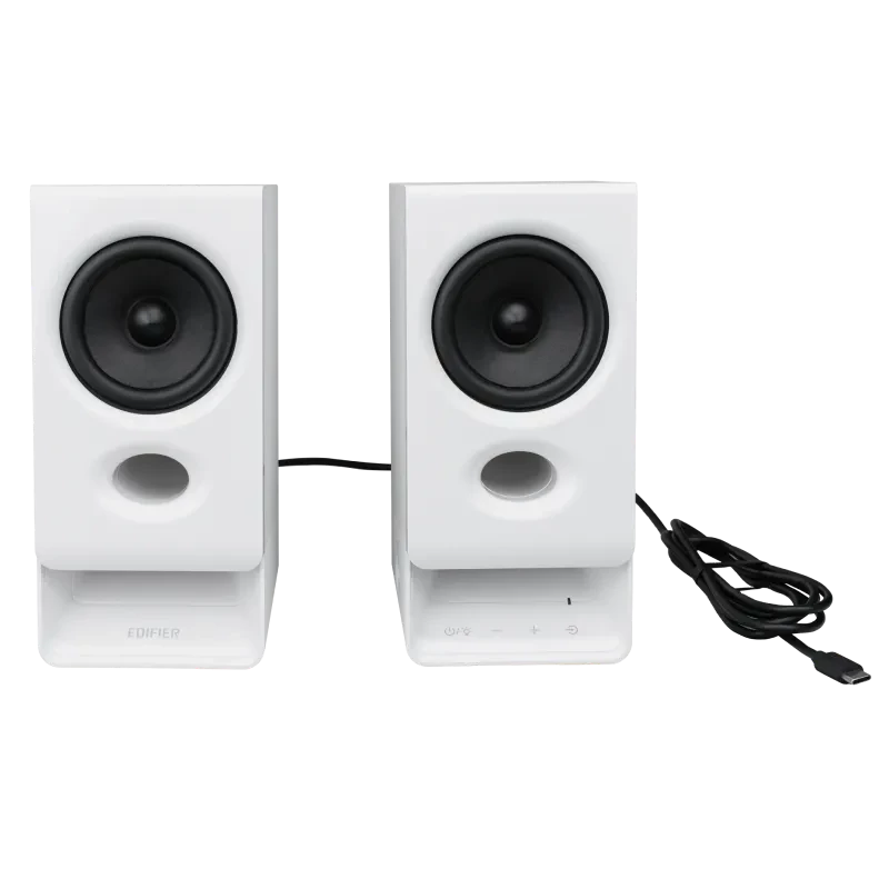 Edifier R20BT Kompakte Bluetooth 2.0 Lautsprecher mit Umgebungslicht, Weiß