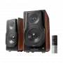Edifier S3000MKII Premium Wireless 2.0 Regallautsprecher, Braun