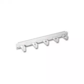 EFB 19 inch 1U Kabelmanagement-Panel mit 5 Kunststoffhalterungen, RAL 7035 Lichtgrau 699992
