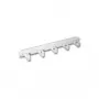 EFB 19 inch 1U Kabelmanagement-Panel mit 5 Kunststoffhalterungen, RAL 7035 Lichtgrau 699992