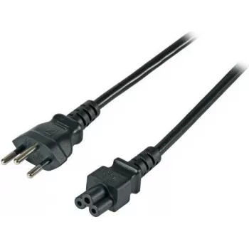 EFB EK495.1,8 Swiss Typ 12 auf IEC C5 Stromkabel, 1,8 m, Schwarz, 3 x 0,75 mm²