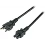 EFB EK495.1,8 Swiss Typ 12 auf IEC C5 Stromkabel, 1,8 m, Schwarz, 3 x 0,75 mm²
