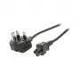 EFB EK499.1,8 UK-Netzkabel BS 1363A auf IEC C5 1,8 m Schwarz 3x0,75 mm²