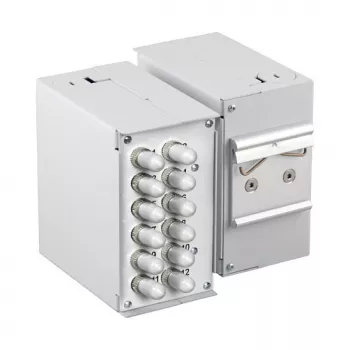 EFB ELEKTRONIK 53705.4V2B2 DIN-Schienen-Frontplatte leer 1,7 mm 12x SC-Simplex / LC-Duplex / E2000
