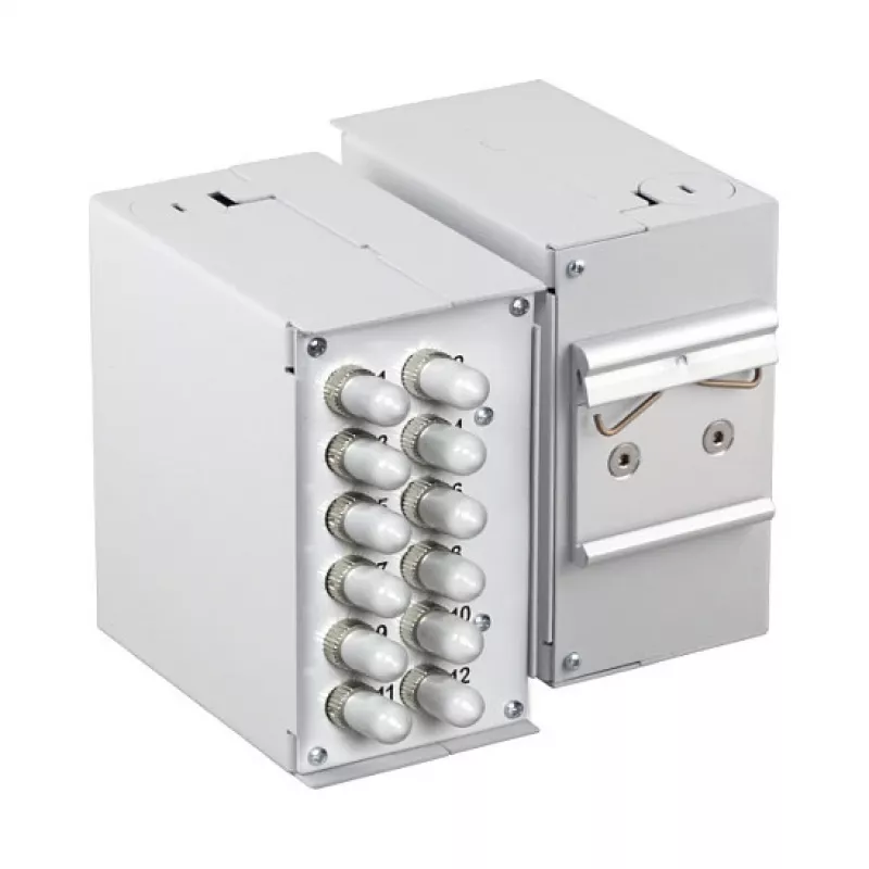 EFB ELEKTRONIK 53705.4V2B2 DIN-Schienen-Frontplatte leer 1,7 mm 12x SC-Simplex / LC-Duplex / E2000