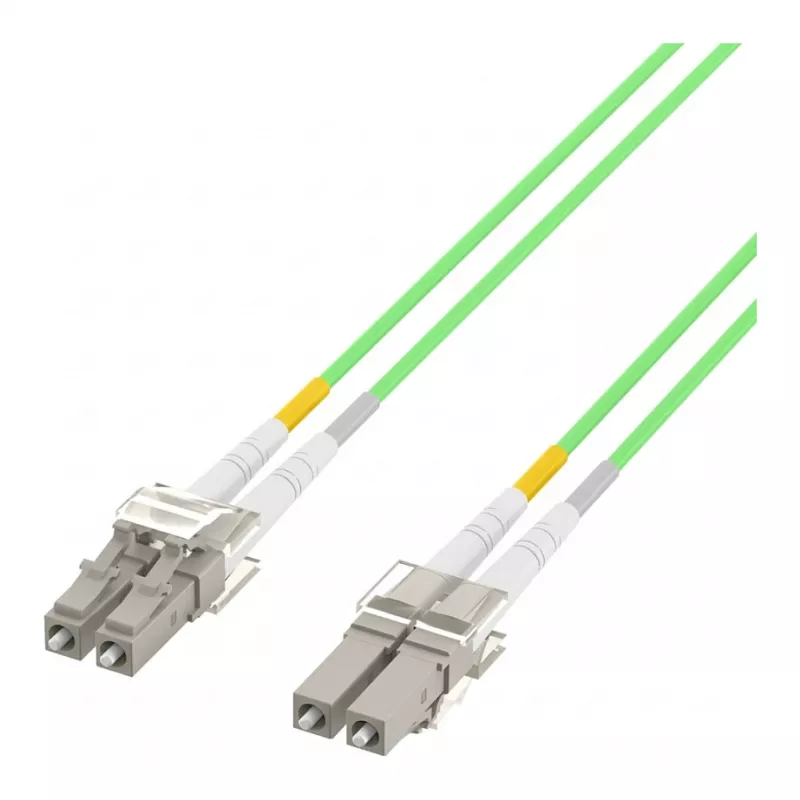 EFB-Elektronik Duplex Jumper LC-LC 50/125µ, OM5, LSZH, Limettengrün, 2,0mm, 25m O0319.25OM5