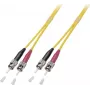 EFB Elektronik Duplex Jumper ST-ST 9/125µm OS2 LSZH Gelb 0,5m