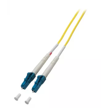 EFB-Elektronik ECOFIBER Simplex LC-LC Singlemode-Glasfaser-Patchkabel, G.657.A2, 0,5 m, 2,0 mm, gelb, 9/125 µm