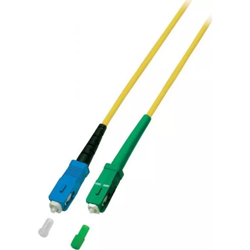 EFB Elektronik ECOFIBER Simplex SC/UPC Singlemode OS2 Glasfaser-Patchkabel 1 m LSZH Gelb
