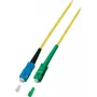 EFB Elektronik ECOFIBER Simplex SC/UPC Singlemode OS2 Glasfaser-Patchkabel 1 m LSZH Gelb