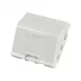 EFB ELEKTRONIK ET-25027 45x45mm Keystone-Abdeckung, 1-Port-Winkelauslass, Reinweiß (RAL 9010)