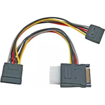 EFB Elektronik K5347.015 SATA auf 2x SATA + Molex Stromverteilerkabel - 0,15 m