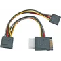 EFB Elektronik K5347.015 SATA auf 2x SATA + Molex Stromverteilerkabel - 0,15 m