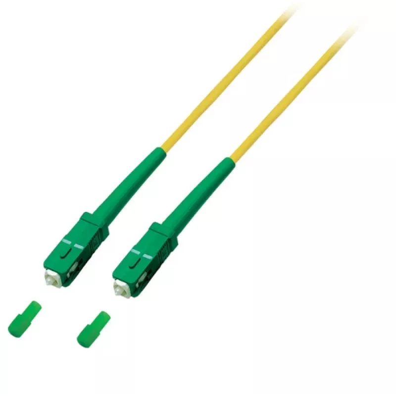 EFB Elektronik Netzwerkkabel SC/APC Singlemode (M) 2m Duplex OS2 LSZH Gelb