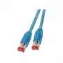 EFB Elektronik Patchkabel RJ-45 (M) auf RJ-45 (M) Cat.6A S/FTP LSZH Draka UC900 TM21 Blau 50m
