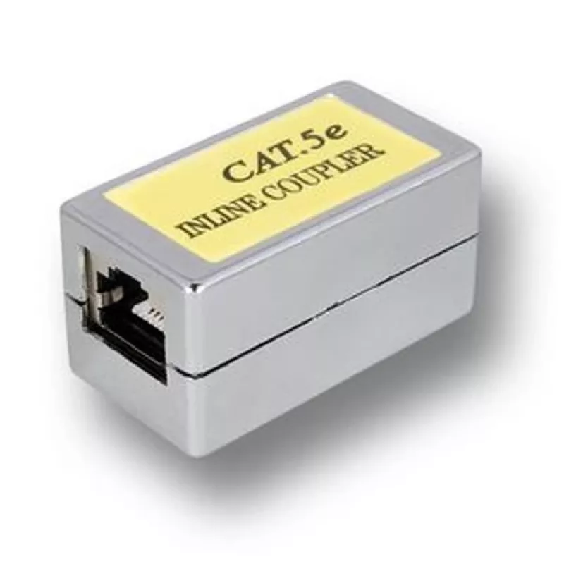 EFB-Elektronik RJ45 Buchse zu RJ45 Buchse CAT 5e geschirmter Netzwerk-Kuppler, Grau 37529,1