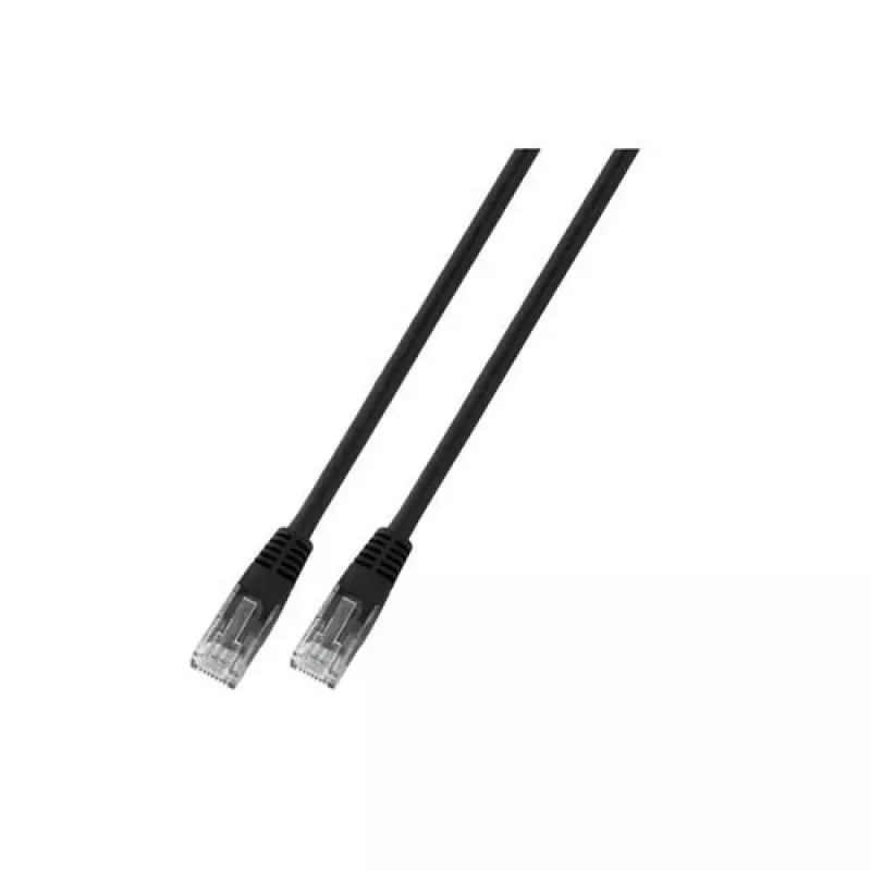 EFB-Elektronik RJ45 Patchkabel Cat.6 U/UTP PVC CCA Schwarz 10m