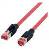 EFB ELEKTRONIK RJ45 Patchkabel Cat.6A S/FTP PUR Draka UC900 TM21 Rot 0,25 m