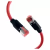 EFB ELEKTRONIK RJ45 Patchkabel Cat.6A S/FTP PUR Draka UC900 TM21 Rot 0,25 m