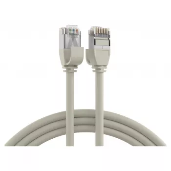 EFB Elektronik RJ45 Patchkabel Cat.6A U/FTP TPE 4mm Ultraflex Grau 1m
