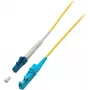 EFB-Elektronik Simplex LWL Patchkabel E2000 APC auf LC UPC OS2 3m Gelb LSZH 9/125µm O0863.3