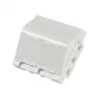 EFB ET-25028 Zentralmontageplatte für 2 Keystone-Module, abgewinkelter Auslass, 45x45 mm
