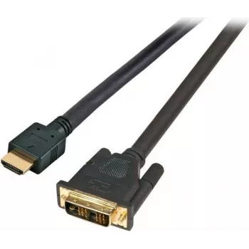 EFB HighSpeed HDMI+ Kabel mit Ethernet, HDMI A auf DVI-D 18+1 Stecker, 20 m, Schwarz K5432.20V2