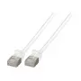 EFB RJ45 Patchkabel Cat.6A U/FTP TPE 4mm Ultraflex Weiß 0,25m