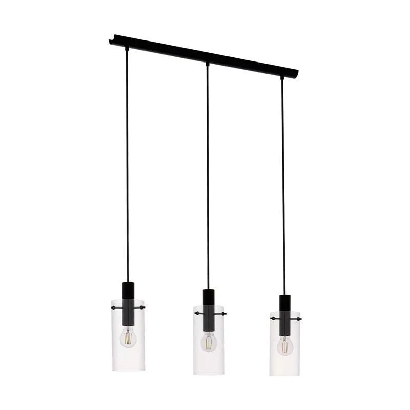 EGLO Carlton 1 Black and Copper E27 Pendelleuchte